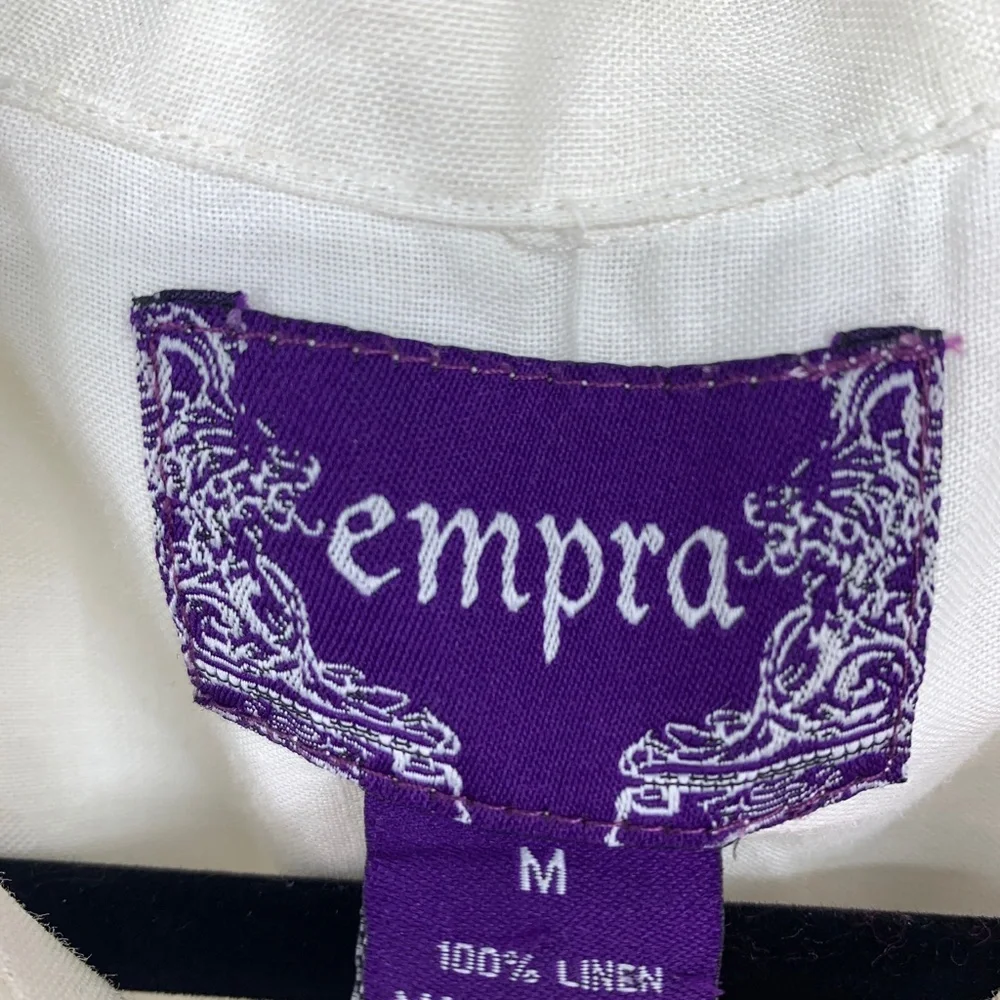 Empra‎ mens medium linen shirt short sleeve pocket casual beach vacation